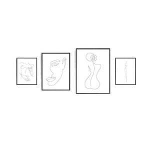 Chic Feminine Canvas Simple Wall Art Home Decor