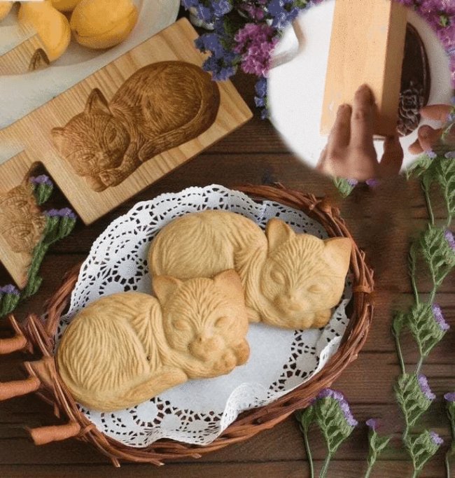 HOT SALE-49% OFFWOOD PATTERNED COOKIE CUTTER - EMBOSSING MOLD FOR COOKIES