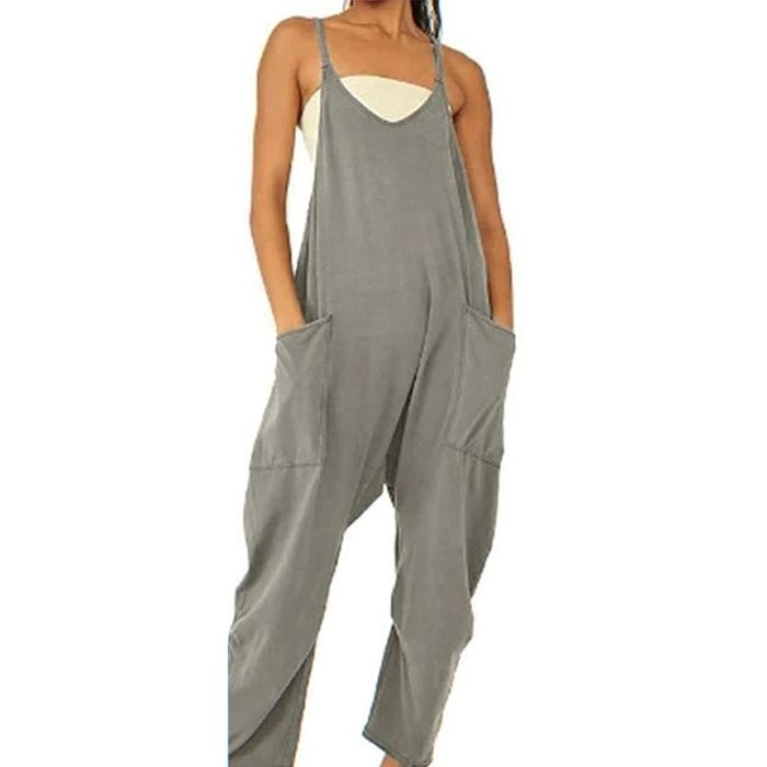 Wide Leg Jumpsuit with Pockets