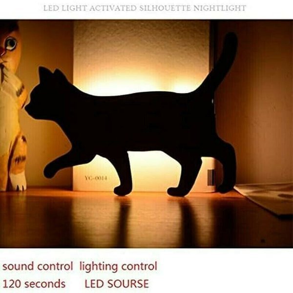 [Last day flash sale60% OFF] Cat Night Light - LED Sound Control B