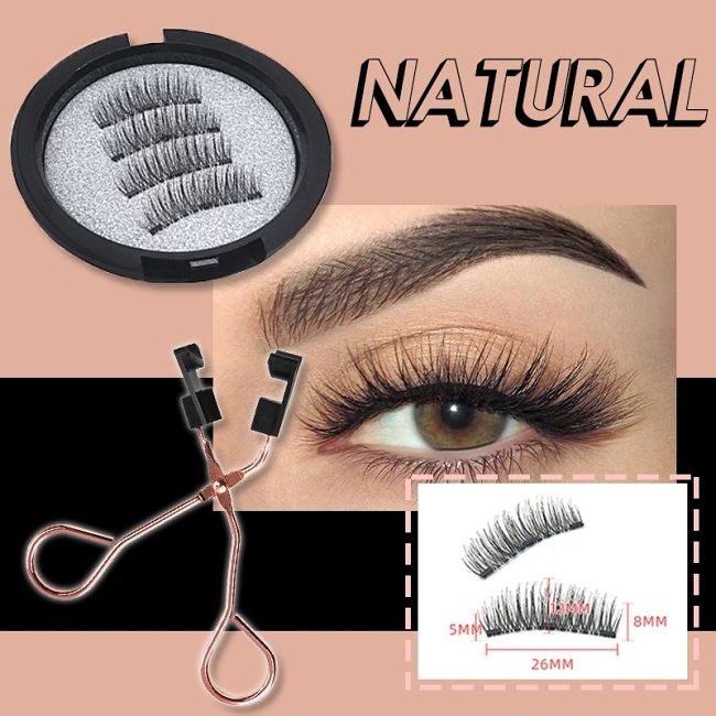 ONLY $9.99/PAIRSREUSABLE MAGNETIC EYELASH KIT