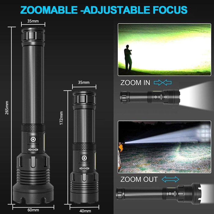 Last Day Promotion- SAVE 70%LED Rechargeable Tactical Laser Flashlight-Buy 3 Free Shipping