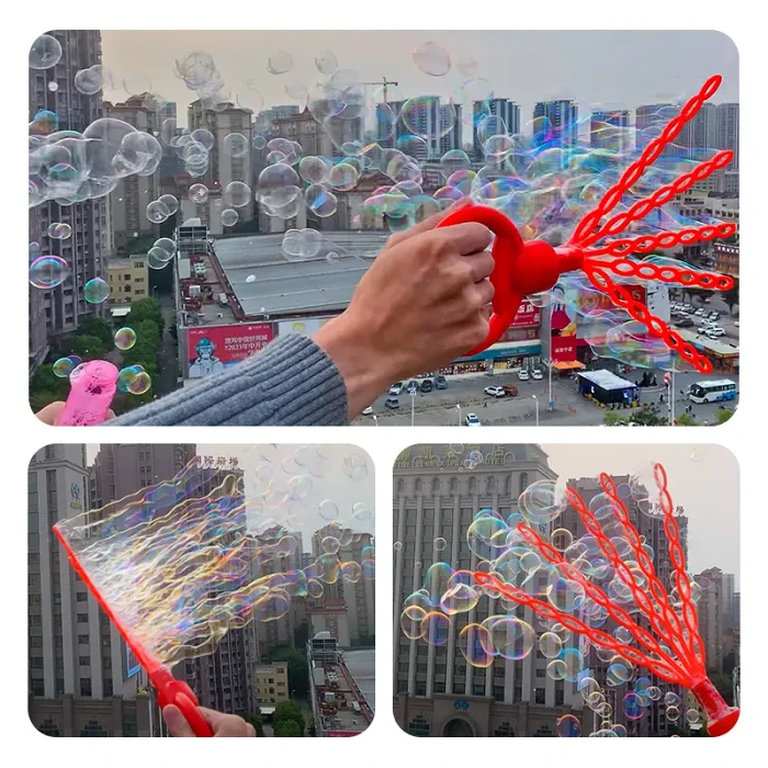 SUMMER HOT SALE- 49% OFF2024 New 32 Hole Smiling Face Bubble Wand