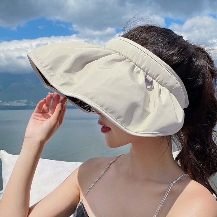 Summer Women  Outdoor Anti-ultraviolet Shell Sun Hat