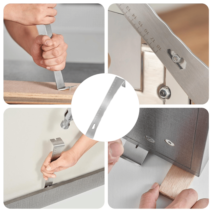 Stainless Steel Crowbars Scrapers