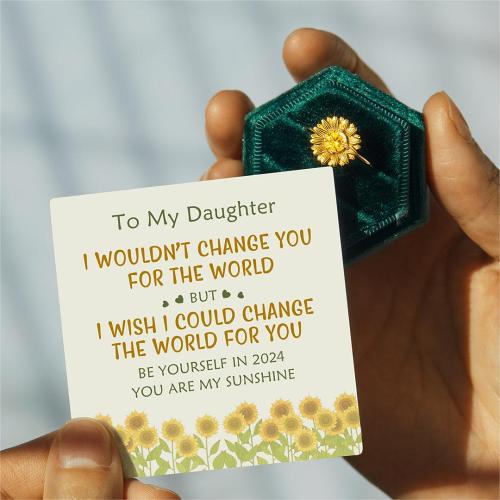 [New Year's Gift for 2024] Change The World For My Daughter - Sunflowe