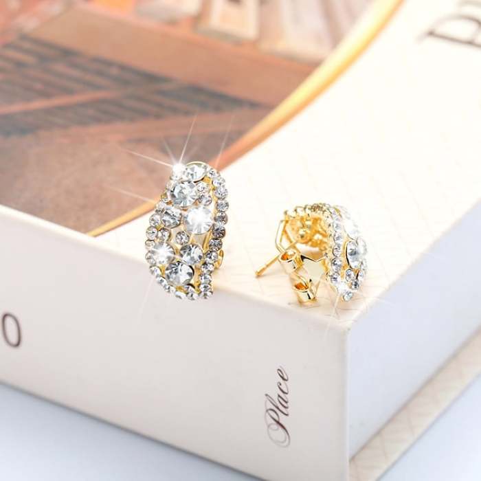 Lab-Created Diamonds Hoop Earrings