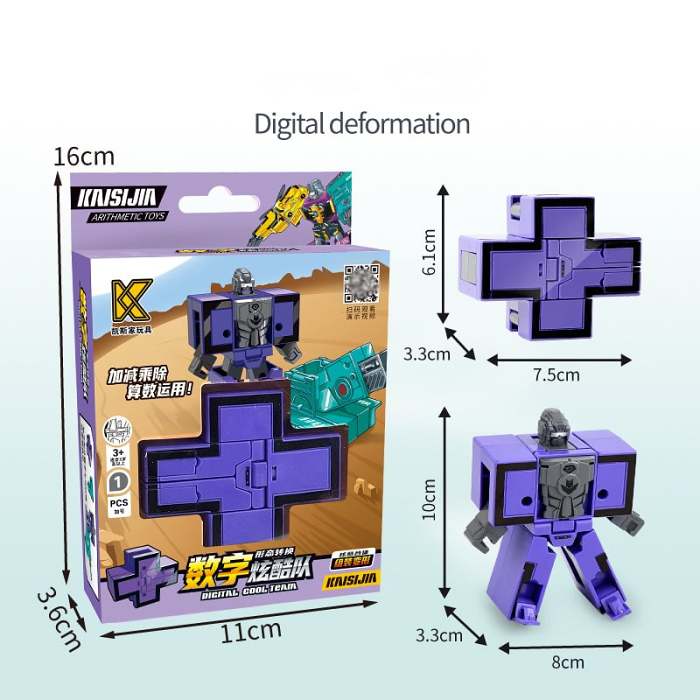 Number Transforming Toy Car Robot