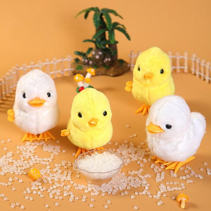 Adorable Wind-Up Jumping Duck & Chick Toys