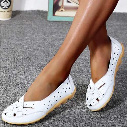Loafers In Breathable Leather