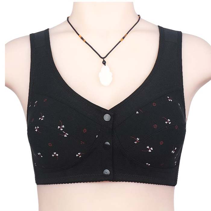 Buy 2 Get 1 FreeDesign for Senior Front Closure Cotton Bra(Please Add 3/5 pcs to your Cart)