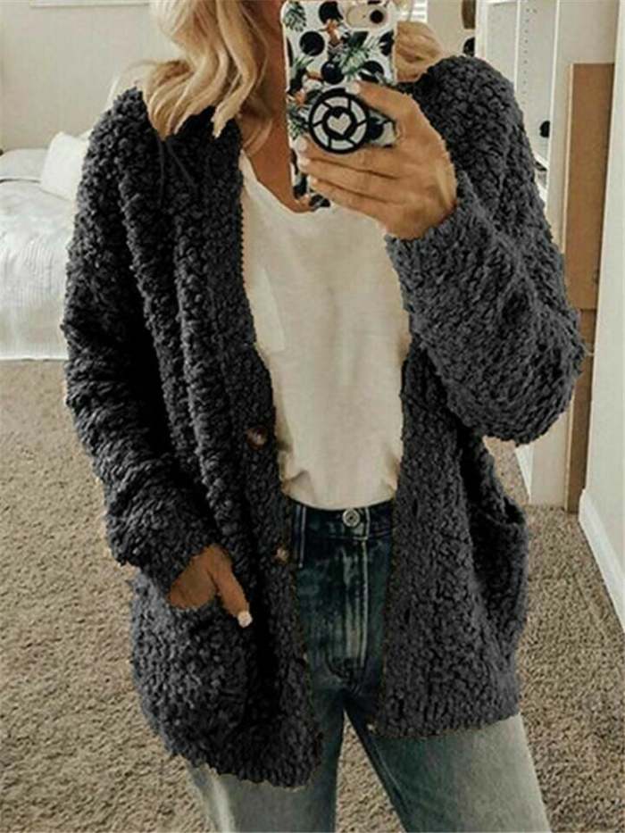 49% OFFAutumn And Winter Plus Size Cardigan Casual Velvet Short Jacket