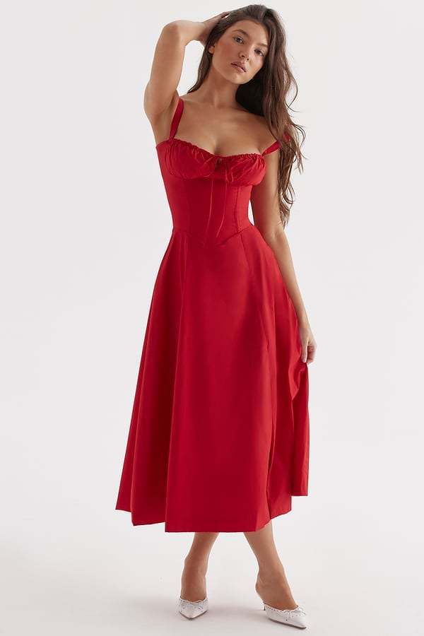 BIG SALE 49% OFFCARMEN PRINT BUSTIER SUNDRESS