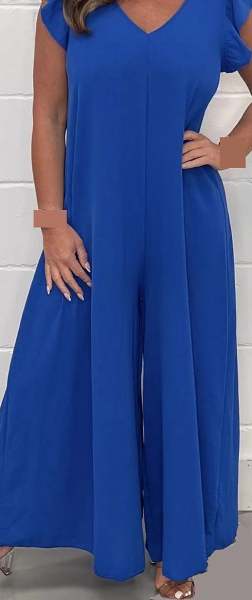 2024 SUMMER NEW RUFFLED WIDE-LEG CASUAL JUMPSUIT