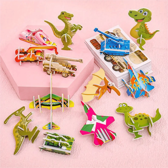 Educational 3D Cartoon Puzzle