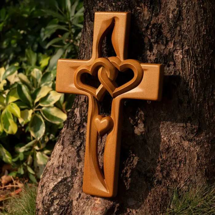 Last Day Clearance Event Sale 49% OFFIntertwined Heart Wooden Cross