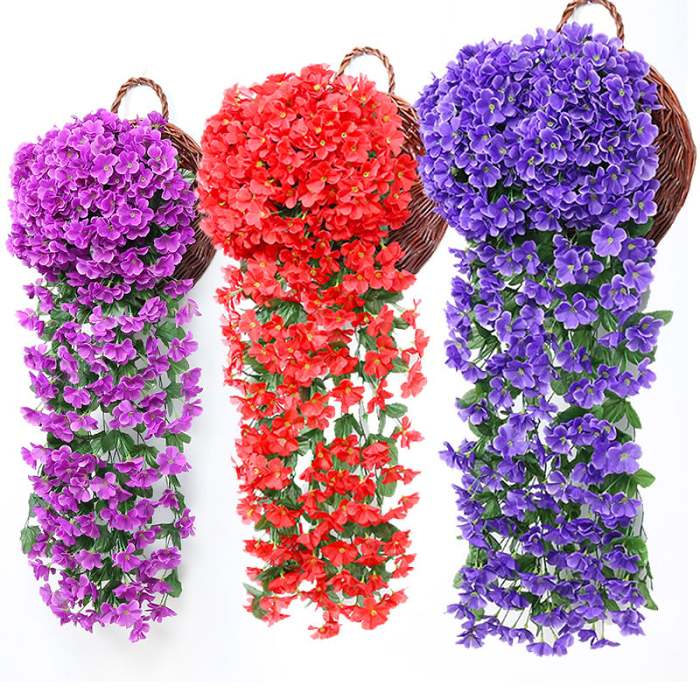 Vivid Beautiful Hanging Orchid Bunch