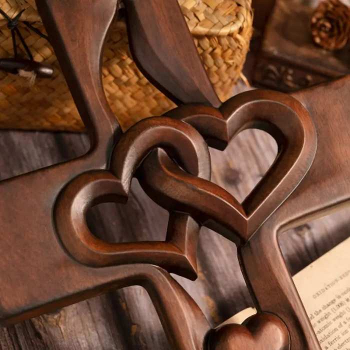 Last Day Clearance Event Sale 49% OFFIntertwined Heart Wooden Cross