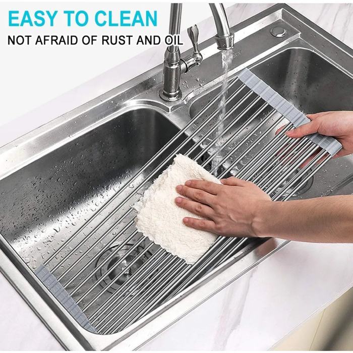 (Hot Sale- SAVE 49% OFF) Portable Stainless Steel Rolling Rack (BUY 2 GET FREE SHIPPING)