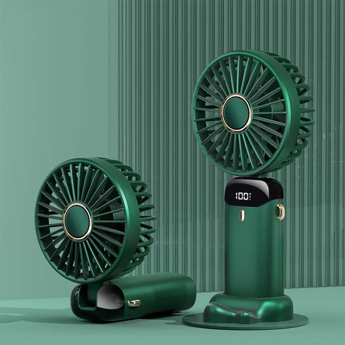 Portable Handheld Fan with Battery Indicator