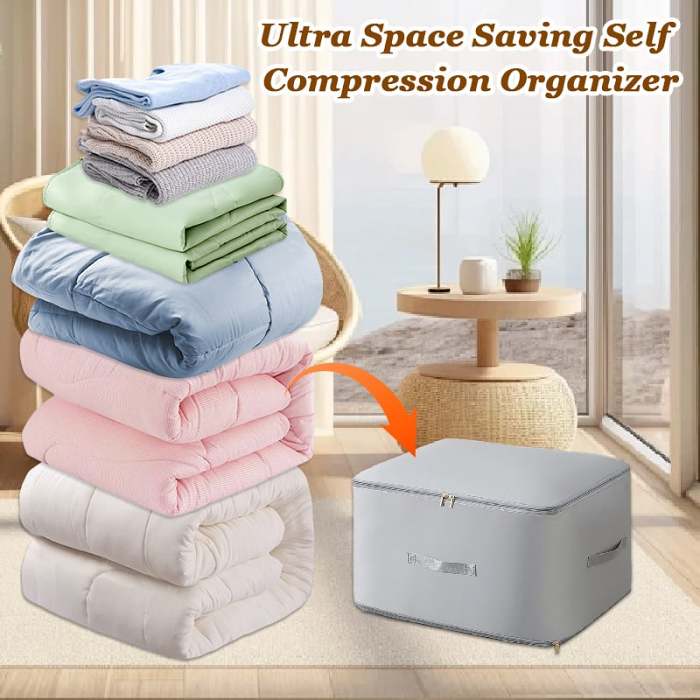 SUMMER SALE - Ultra Space Saving Self Compression Organizer