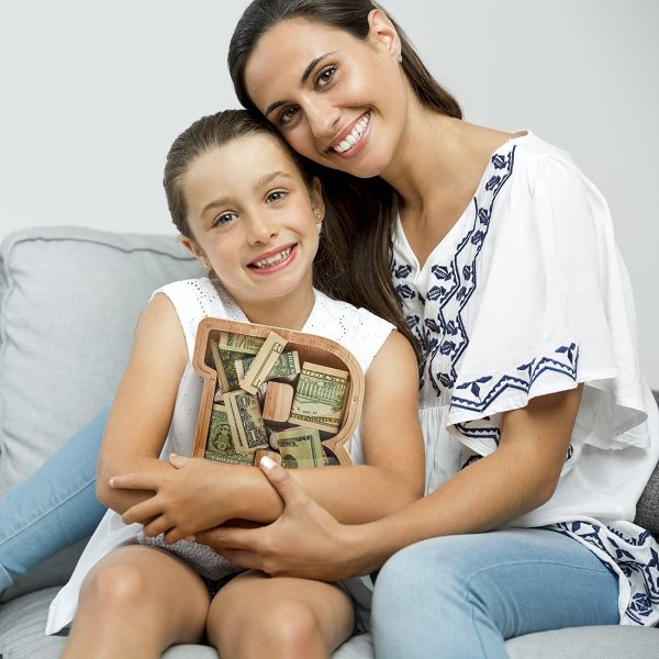 BUY MORE SAVE MORE - Piggy Bank-Wood Gift For Kids