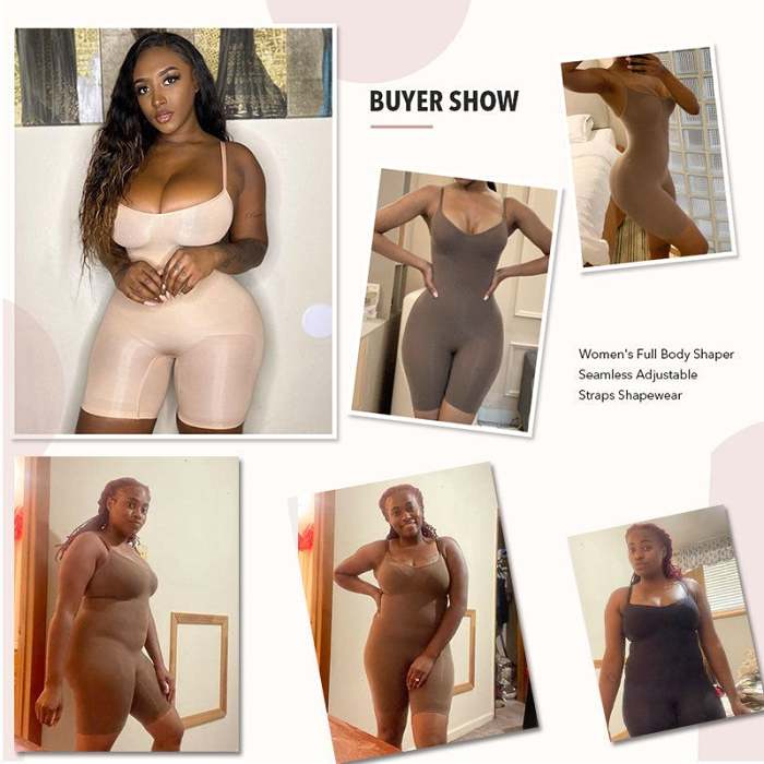 Smoothing Seamless Full Bodysuit(Open crotch design)