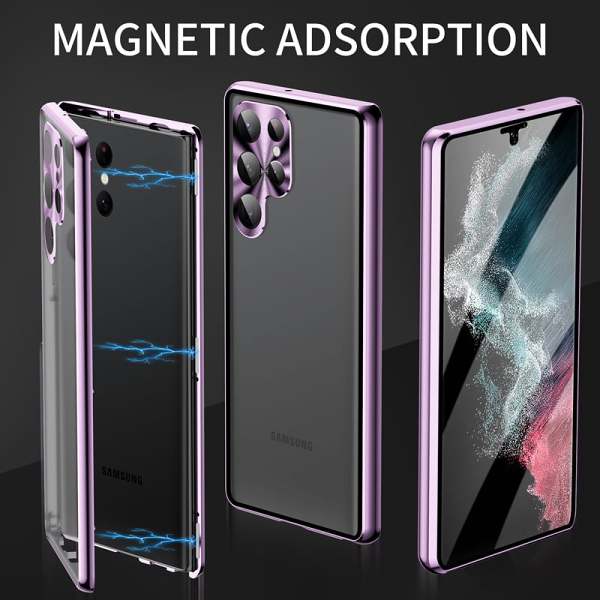 Samsung Magnetic Double-sided Tempered Glass CaseBuy 2 Free Shipping