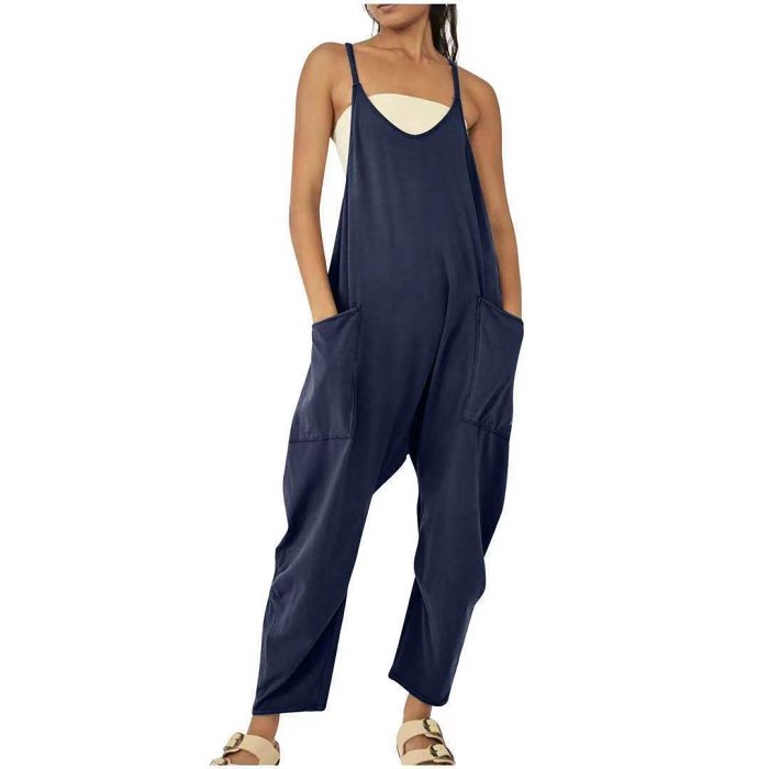 Wide Leg Jumpsuit with Pockets