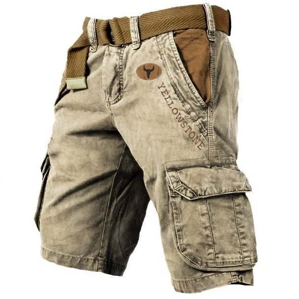 Men's multi-pocket tactical shorts