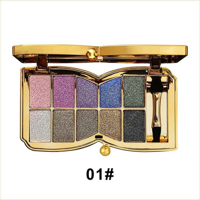 10 Colors Glitter Eyeshadow Palette