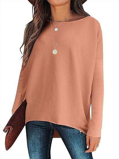 HOT SALE 49% OFF - women's Irregular Oversized Dolman Sleeve Knitted Pullover