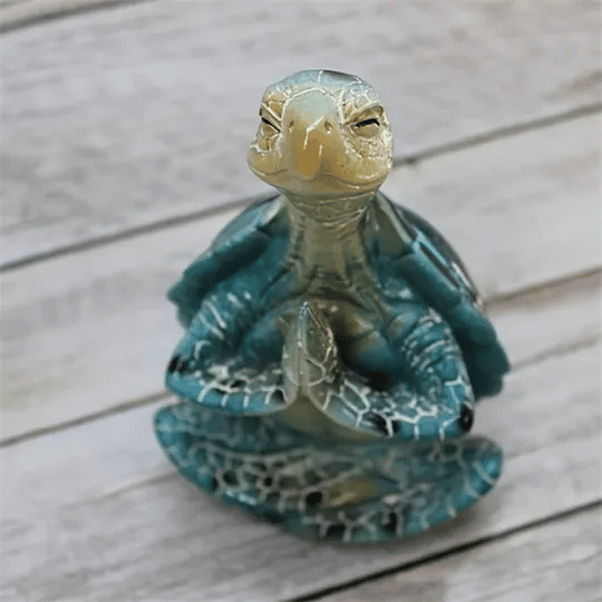 Meditation Yoga Turtle Figurine For Spiritual Garden