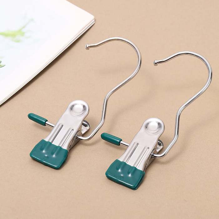 (2024 New Arrival  40% OFF )Anti-Rust Clip-Space Saving Clothespin Hook