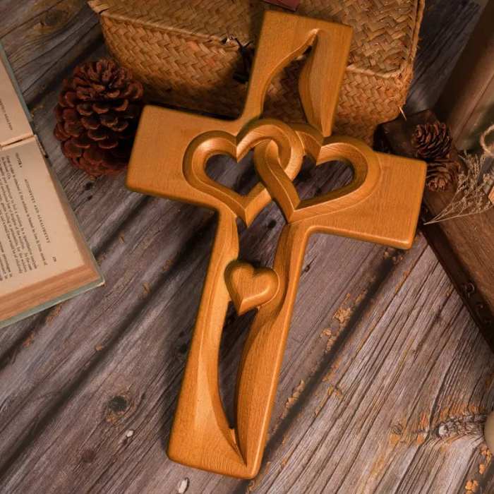 Last Day Clearance Event Sale 49% OFFIntertwined Heart Wooden Cross