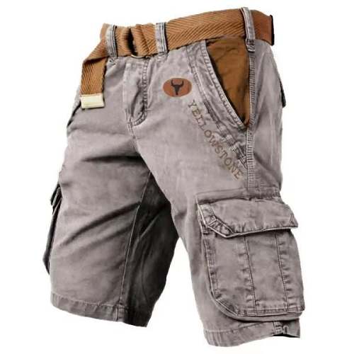 Men's multi-pocket tactical shorts