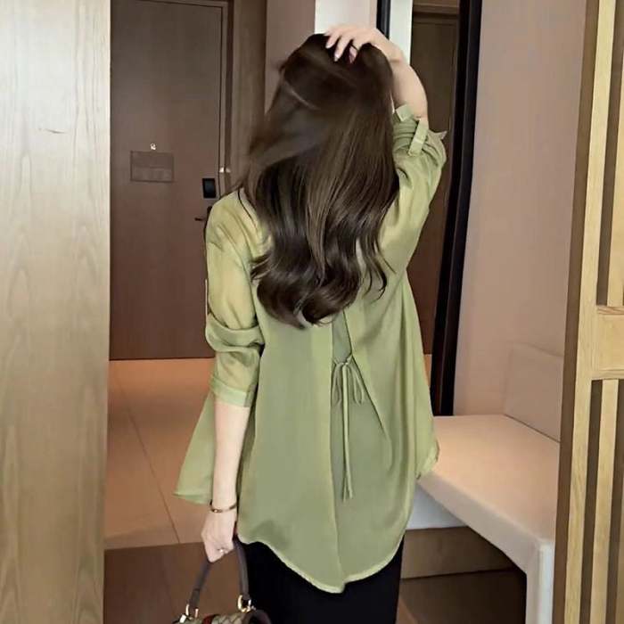 Autumn Sunscreen Chiffon Shirt