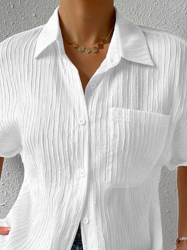 2024 HOT SALE-49% OFFShirt Collar Casual Buttoned Loose Blouse