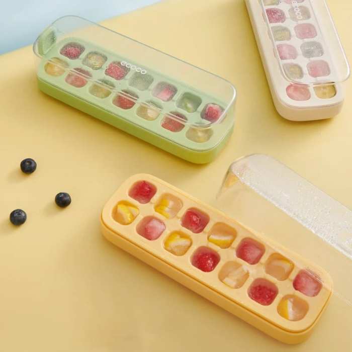 Press-Type Silicone Ice Cube Trays