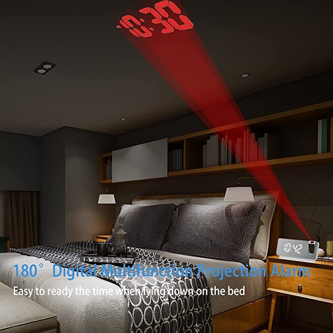 Mirror Projection Alarm Clock