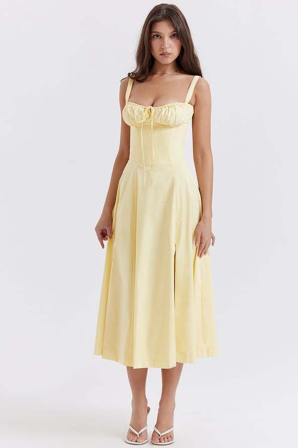BIG SALE 49% OFFCARMEN PRINT BUSTIER SUNDRESS