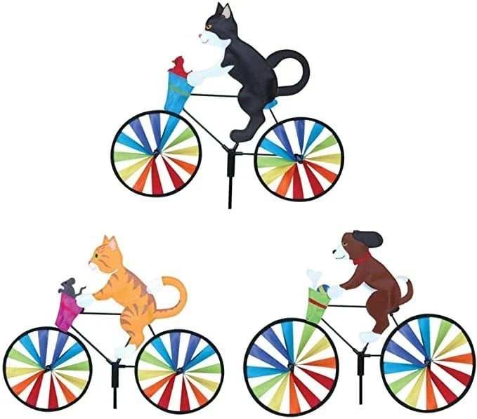 CAT BICYCLE WIND SPINNER