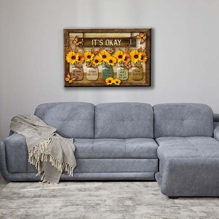 LAST DAY 49% OFF Butterfly Sunflowers Wall Art(Buy 2 Get FREE SHIPPING)
