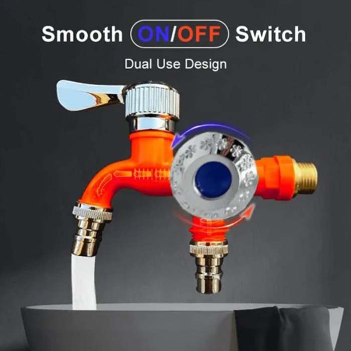 LAST DAY 49% OFFDouble Outlet Faucet