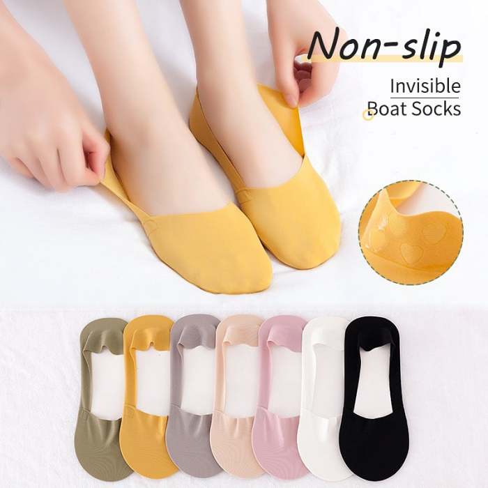 Non-slip Invisible Ice Silk Socks
