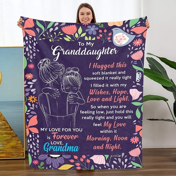 Granddaughter's Gift-Sweet Words Blanket