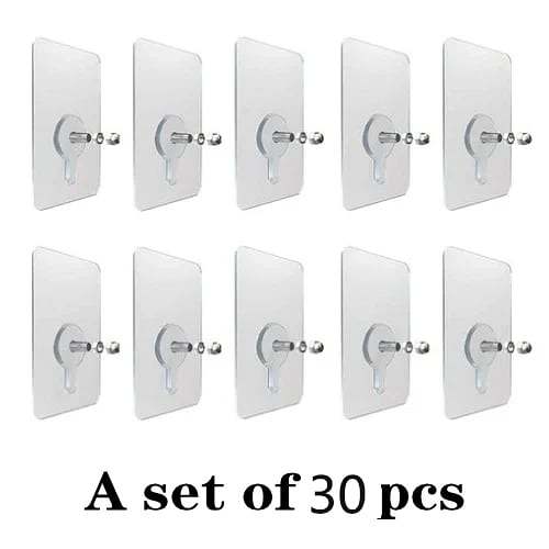 Drill Free Adhesive Hooks(15PCS/Set)