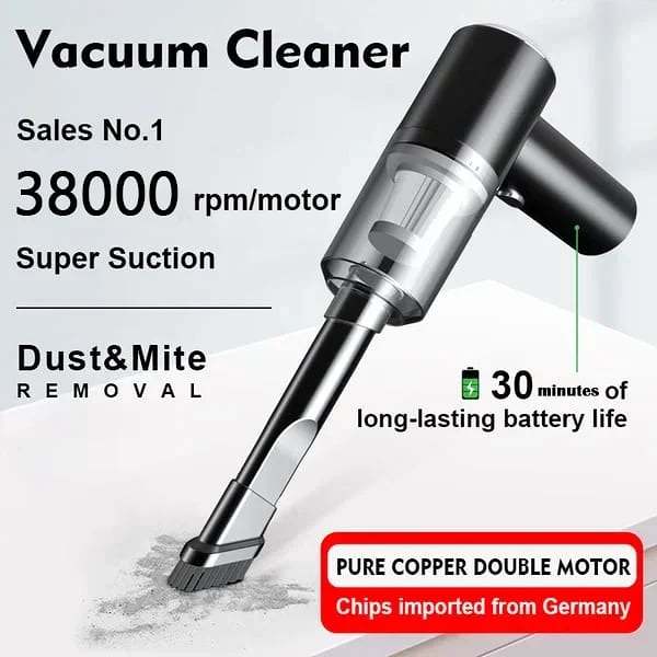 Powerful Wireless Car Vacuum Cleaner