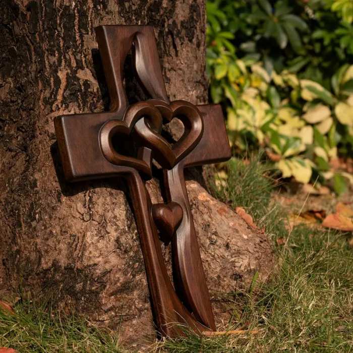 Last Day Clearance Event Sale 49% OFFIntertwined Heart Wooden Cross