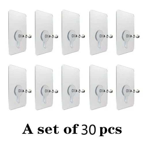 Drill Free Adhesive Hooks(30PCS/Set)